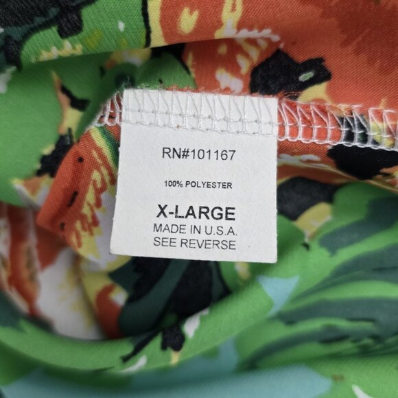 Cha Cha Vente Scoop Neck Tie Front Long Sleeve Multicolor Top XL - Picture 7 of 7